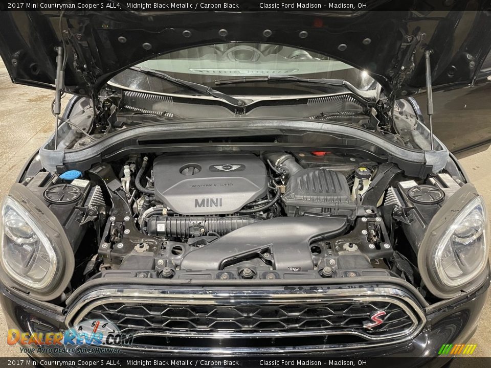 2017 Mini Countryman Cooper S ALL4 Midnight Black Metallic / Carbon Black Photo #18