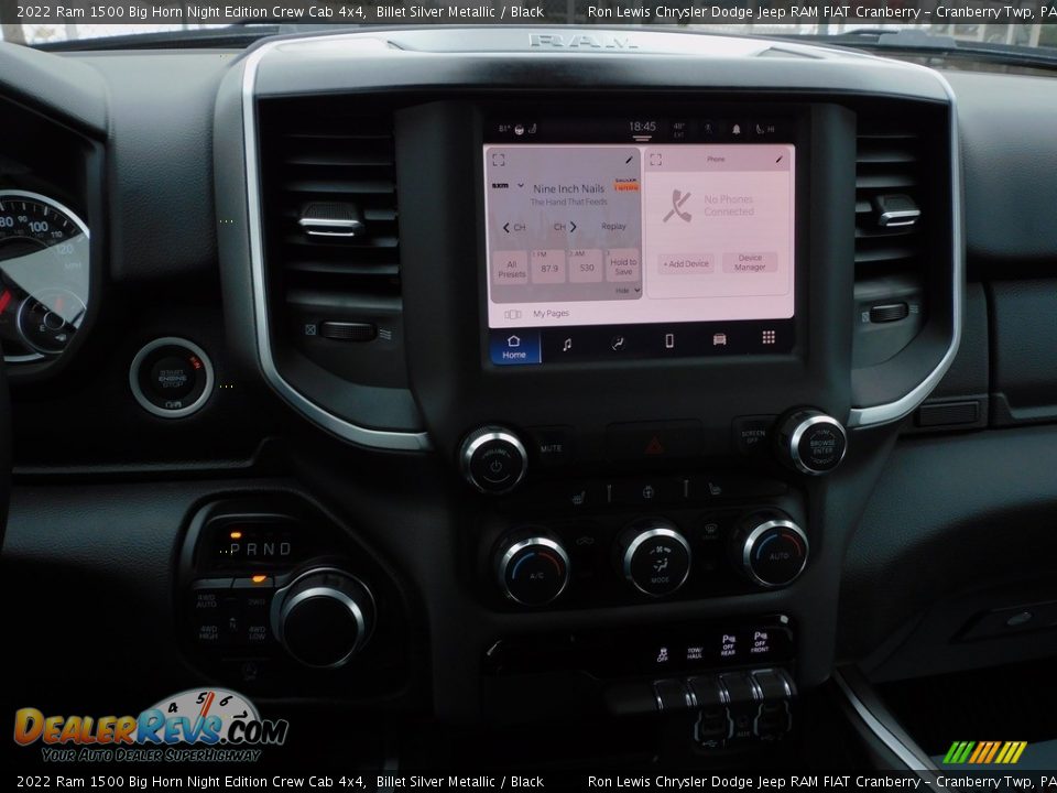 2022 Ram 1500 Big Horn Night Edition Crew Cab 4x4 Billet Silver Metallic / Black Photo #16