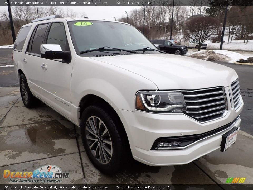 White Platinum Metallic 2016 Lincoln Navigator Select 4x4 Photo #8