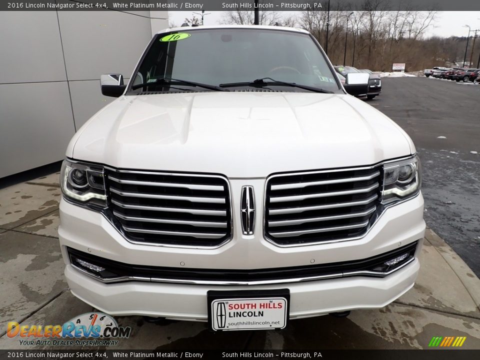 2016 Lincoln Navigator Select 4x4 White Platinum Metallic / Ebony Photo #9