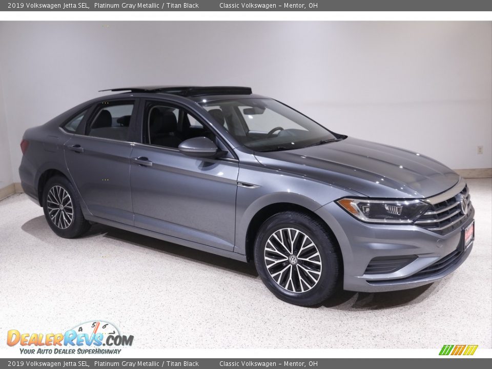 2019 Volkswagen Jetta SEL Platinum Gray Metallic / Titan Black Photo #1