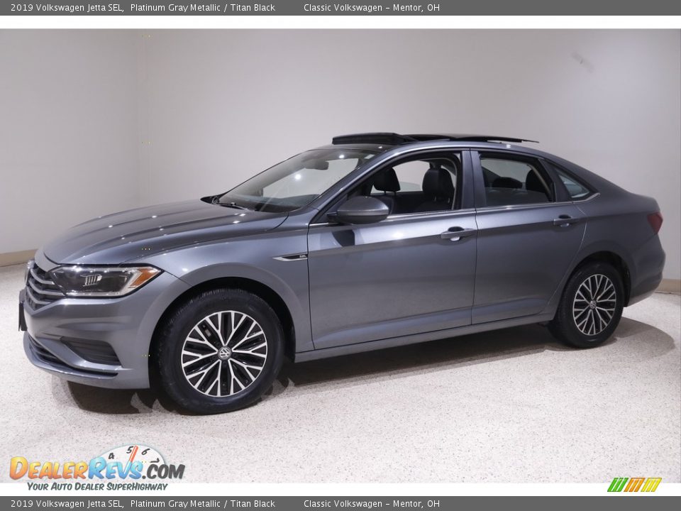 2019 Volkswagen Jetta SEL Platinum Gray Metallic / Titan Black Photo #3