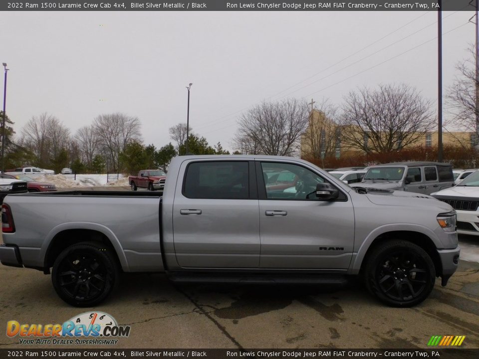 2022 Ram 1500 Laramie Crew Cab 4x4 Billet Silver Metallic / Black Photo #4