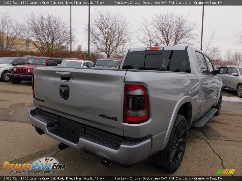 2022 Ram 1500 Laramie Crew Cab 4x4 Billet Silver Metallic / Black Photo #5