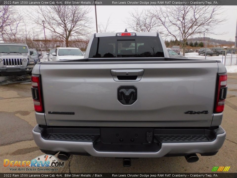 2022 Ram 1500 Laramie Crew Cab 4x4 Billet Silver Metallic / Black Photo #6