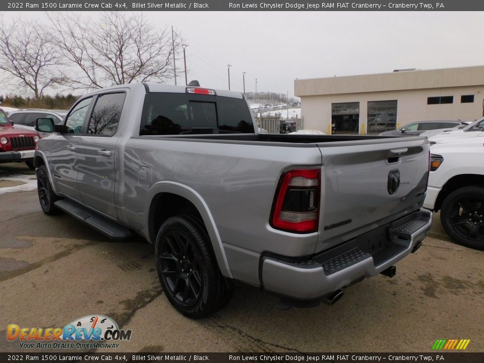 2022 Ram 1500 Laramie Crew Cab 4x4 Billet Silver Metallic / Black Photo #8