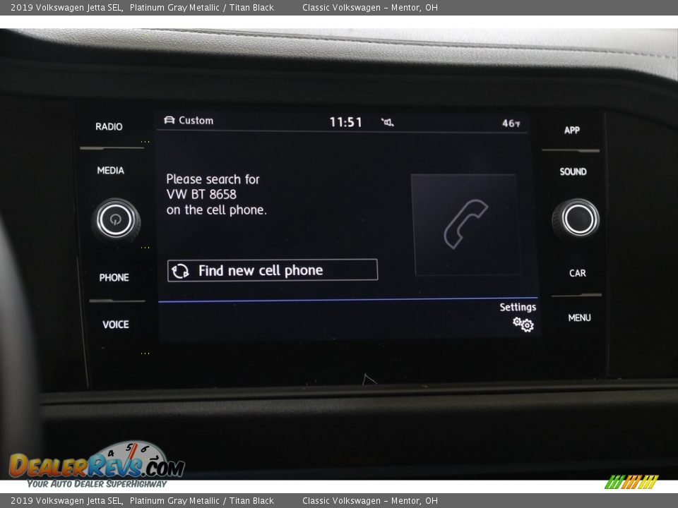 2019 Volkswagen Jetta SEL Platinum Gray Metallic / Titan Black Photo #11