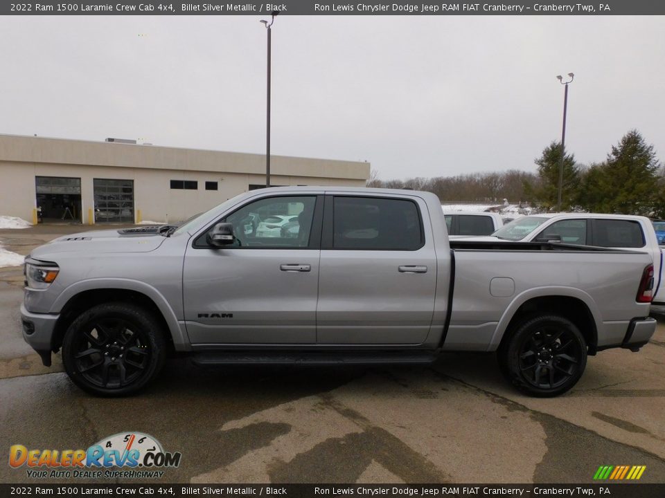 2022 Ram 1500 Laramie Crew Cab 4x4 Billet Silver Metallic / Black Photo #9