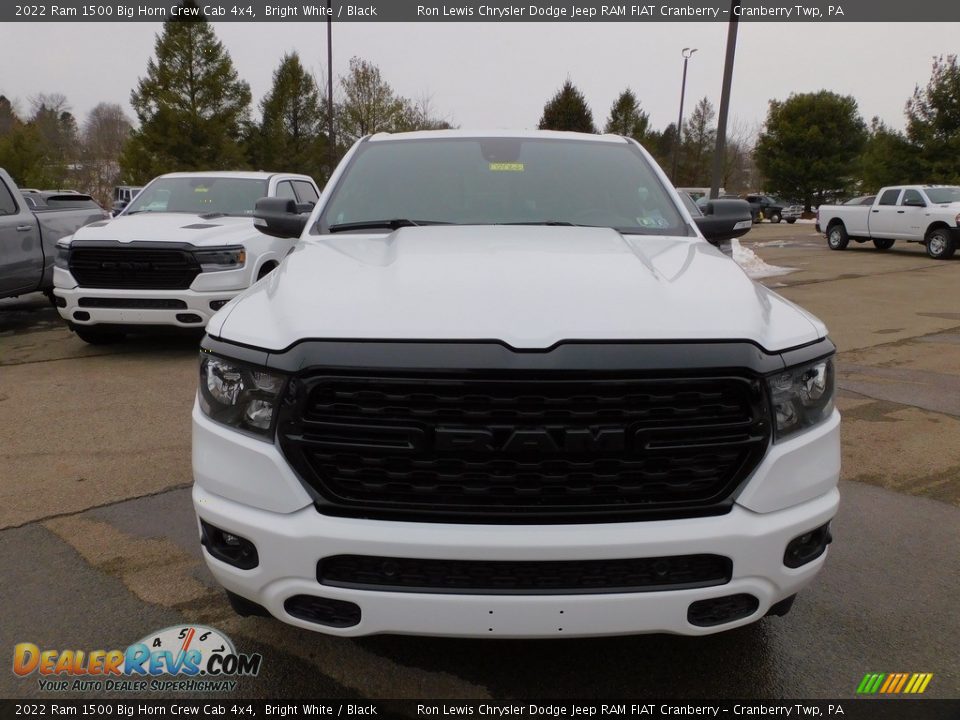 2022 Ram 1500 Big Horn Crew Cab 4x4 Bright White / Black Photo #2