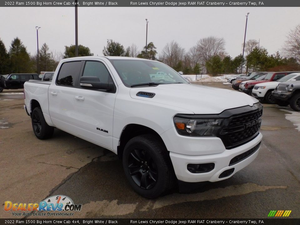 2022 Ram 1500 Big Horn Crew Cab 4x4 Bright White / Black Photo #3