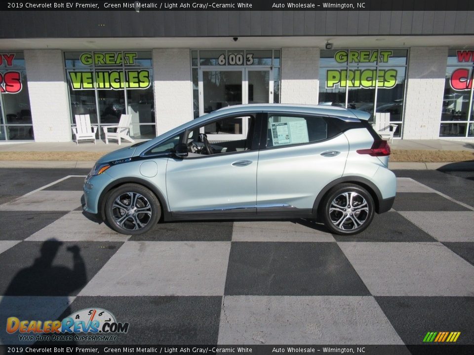 2019 Chevrolet Bolt EV Premier Green Mist Metallic / Light Ash Gray/­Ceramic White Photo #1