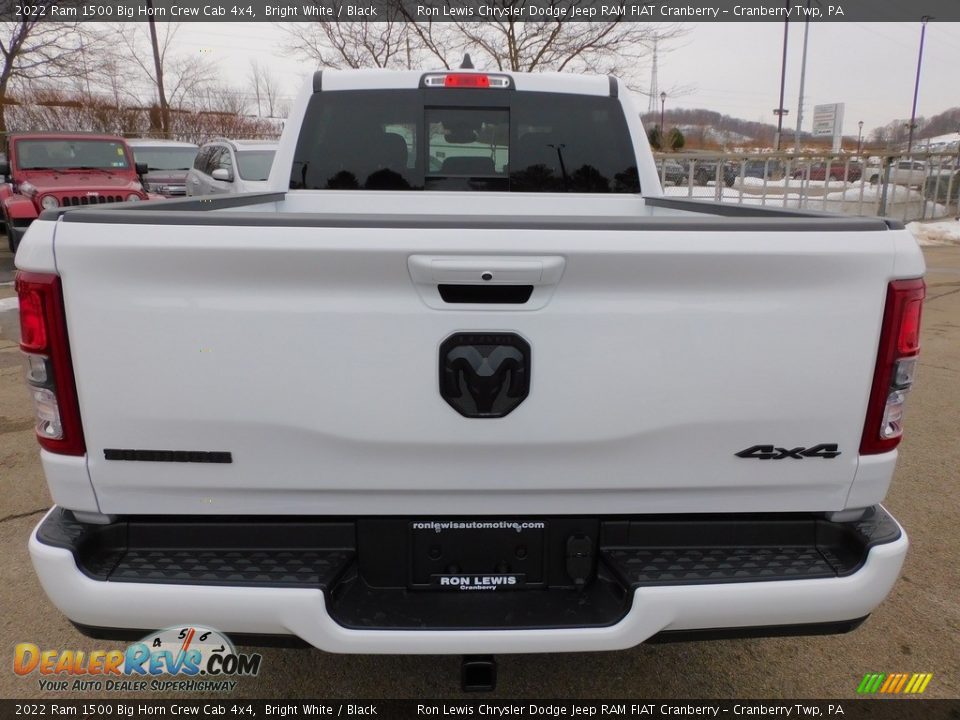 2022 Ram 1500 Big Horn Crew Cab 4x4 Bright White / Black Photo #6