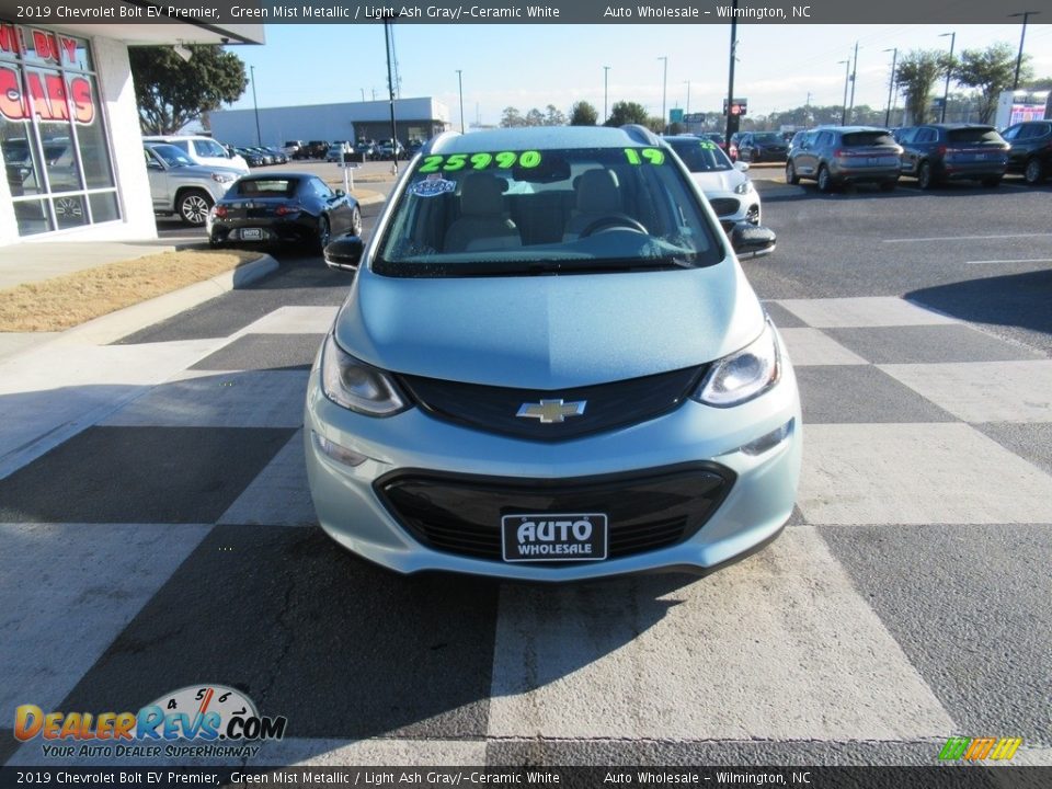 2019 Chevrolet Bolt EV Premier Green Mist Metallic / Light Ash Gray/­Ceramic White Photo #2