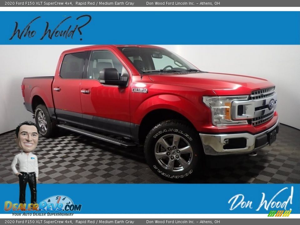 2020 Ford F150 XLT SuperCrew 4x4 Rapid Red / Medium Earth Gray Photo #1