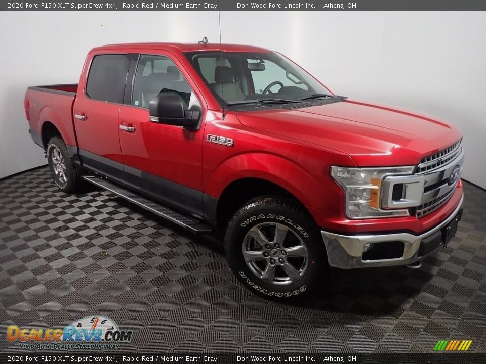 2020 Ford F150 XLT SuperCrew 4x4 Rapid Red / Medium Earth Gray Photo #5
