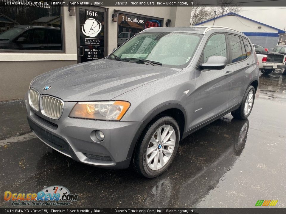 2014 BMW X3 xDrive28i Titanium Silver Metallic / Black Photo #2