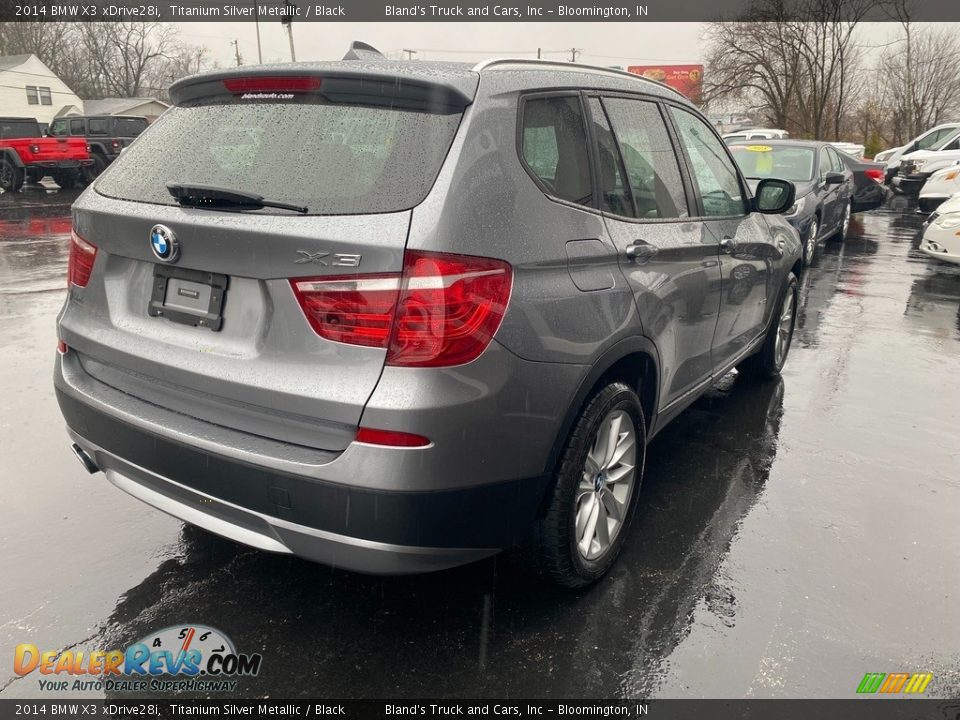 2014 BMW X3 xDrive28i Titanium Silver Metallic / Black Photo #5