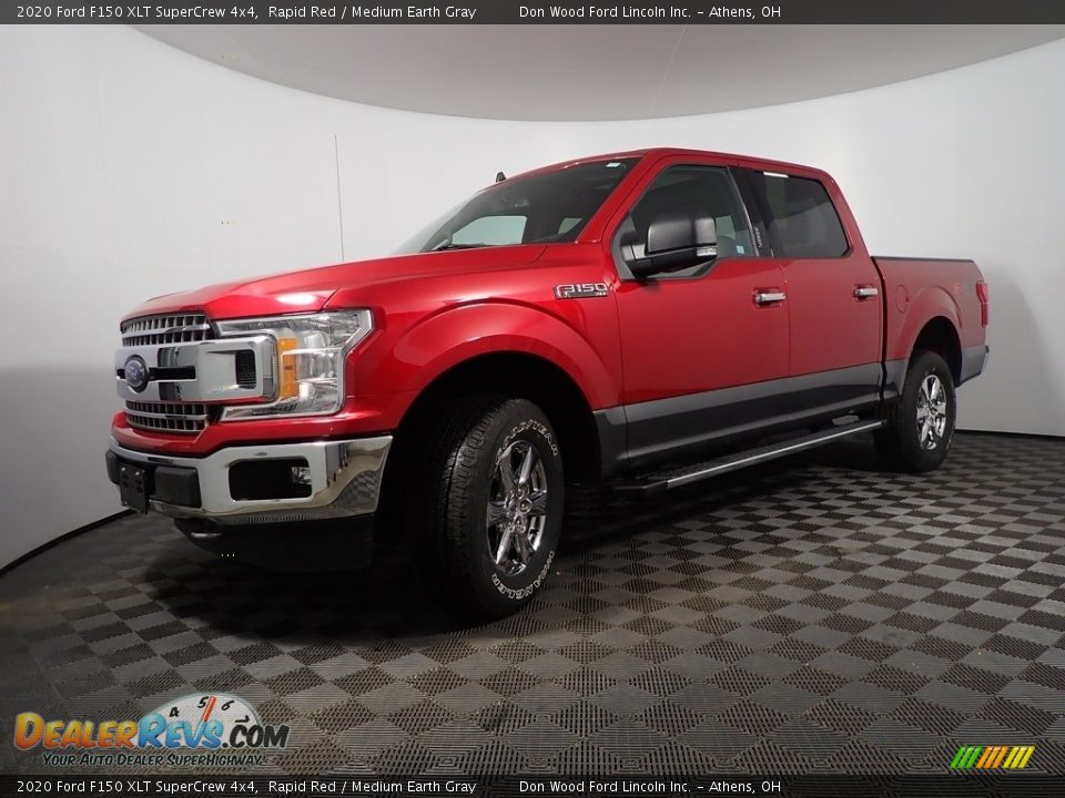 2020 Ford F150 XLT SuperCrew 4x4 Rapid Red / Medium Earth Gray Photo #10