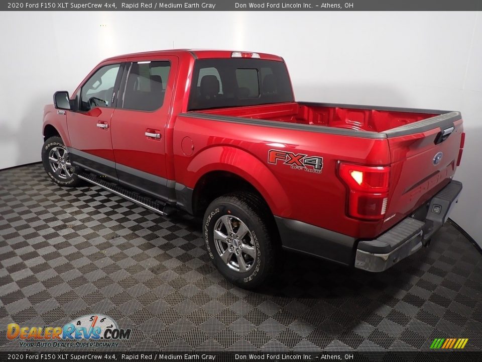 2020 Ford F150 XLT SuperCrew 4x4 Rapid Red / Medium Earth Gray Photo #14