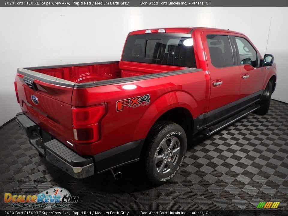 2020 Ford F150 XLT SuperCrew 4x4 Rapid Red / Medium Earth Gray Photo #17