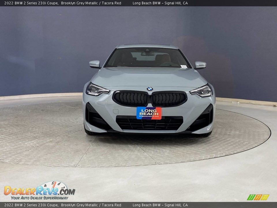 2022 BMW 2 Series 230i Coupe Brooklyn Grey Metallic / Tacora Red Photo #2