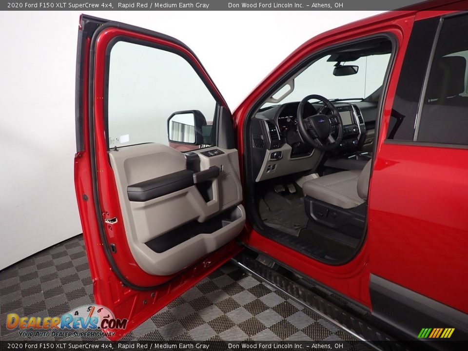 2020 Ford F150 XLT SuperCrew 4x4 Rapid Red / Medium Earth Gray Photo #21