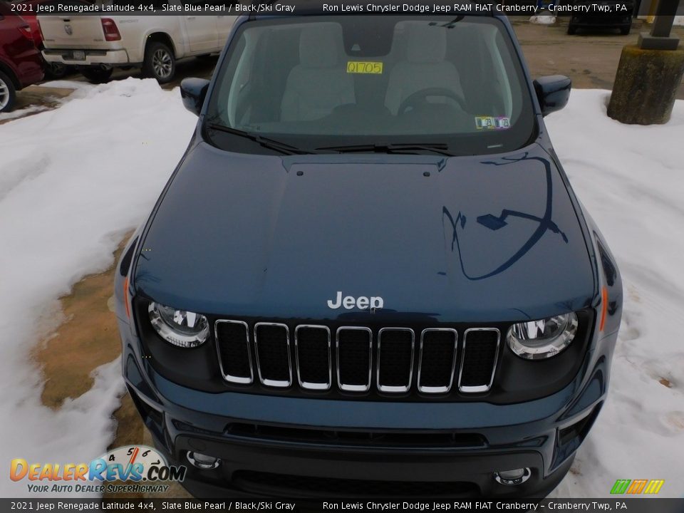 2021 Jeep Renegade Latitude 4x4 Slate Blue Pearl / Black/Ski Gray Photo #2