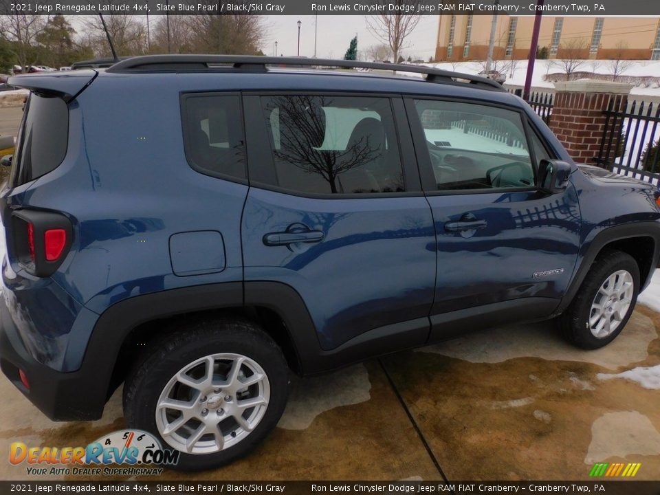 2021 Jeep Renegade Latitude 4x4 Slate Blue Pearl / Black/Ski Gray Photo #4