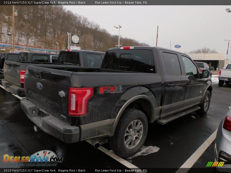 2019 Ford F150 XLT SuperCrew 4x4 Magma Red / Black Photo #2