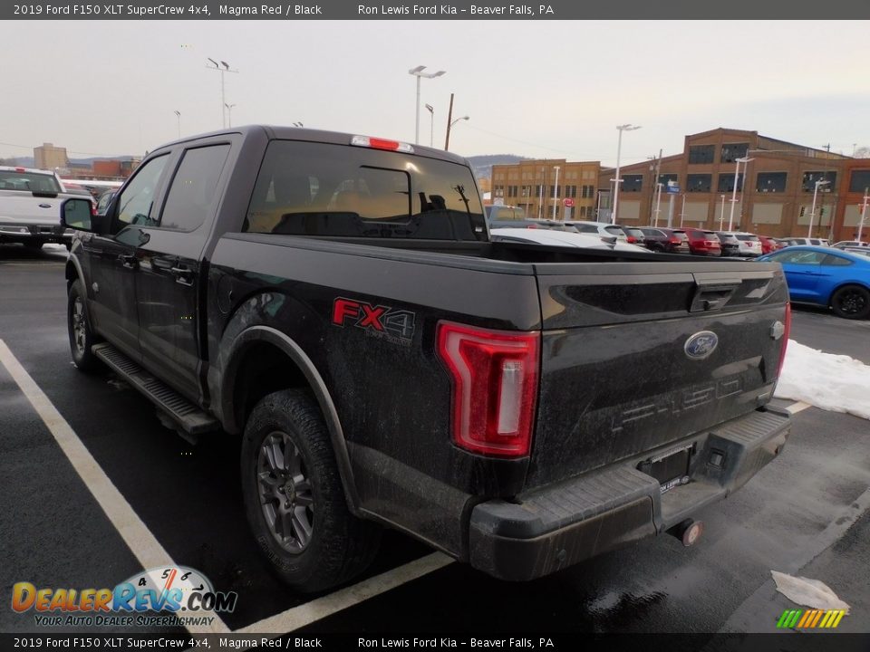 2019 Ford F150 XLT SuperCrew 4x4 Magma Red / Black Photo #3
