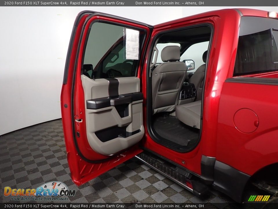 2020 Ford F150 XLT SuperCrew 4x4 Rapid Red / Medium Earth Gray Photo #36
