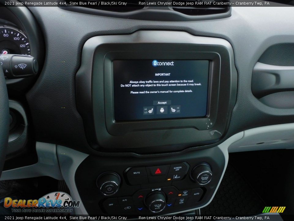 2021 Jeep Renegade Latitude 4x4 Slate Blue Pearl / Black/Ski Gray Photo #15