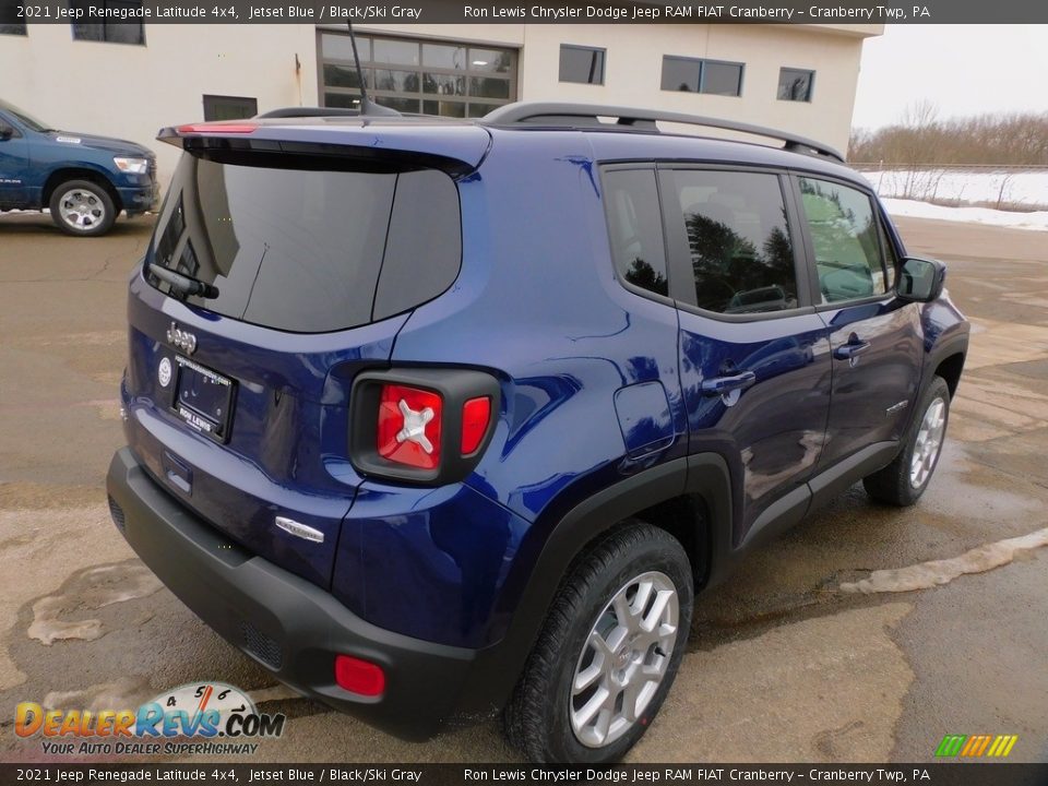 2021 Jeep Renegade Latitude 4x4 Jetset Blue / Black/Ski Gray Photo #5