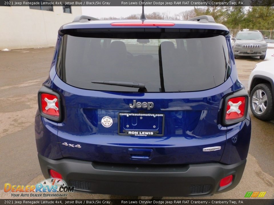 2021 Jeep Renegade Latitude 4x4 Jetset Blue / Black/Ski Gray Photo #6