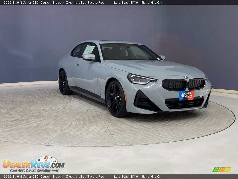 2022 BMW 2 Series 230i Coupe Brooklyn Grey Metallic / Tacora Red Photo #27