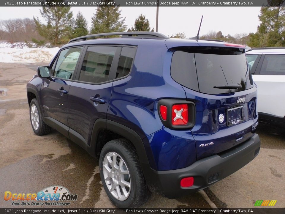 2021 Jeep Renegade Latitude 4x4 Jetset Blue / Black/Ski Gray Photo #8