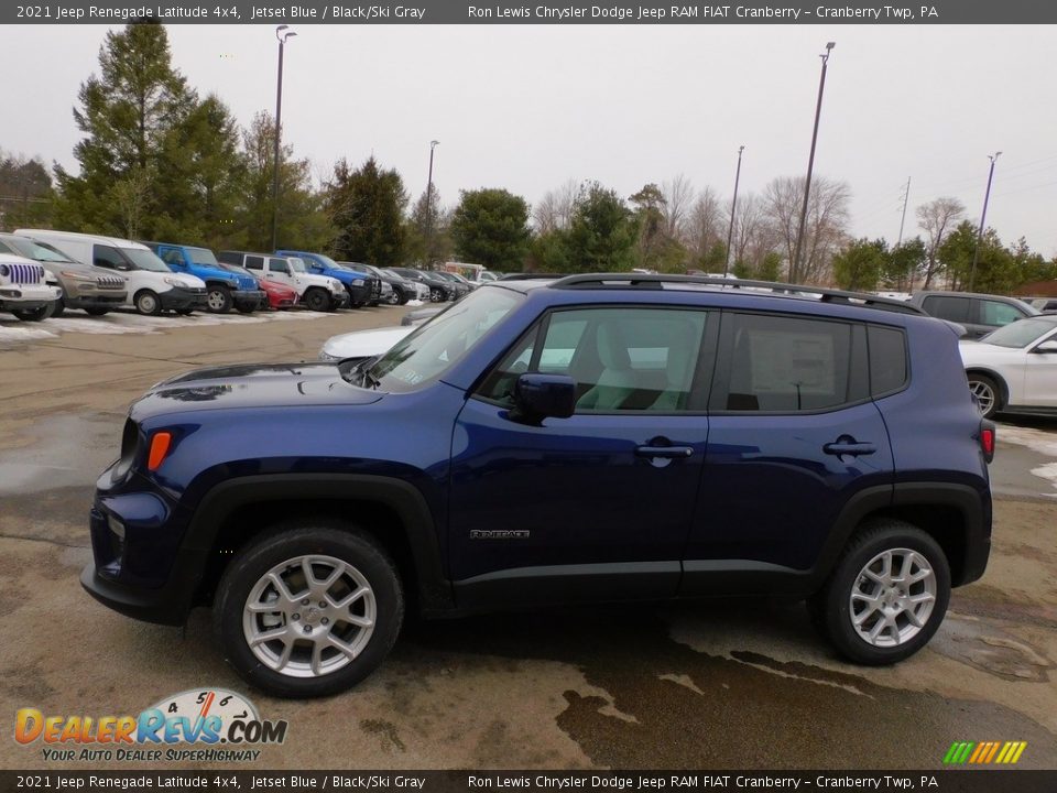 2021 Jeep Renegade Latitude 4x4 Jetset Blue / Black/Ski Gray Photo #9