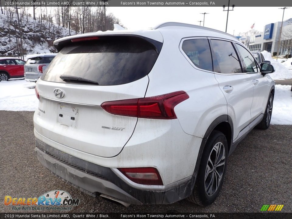 2019 Hyundai Santa Fe Limited AWD Quartz White / Black Photo #4