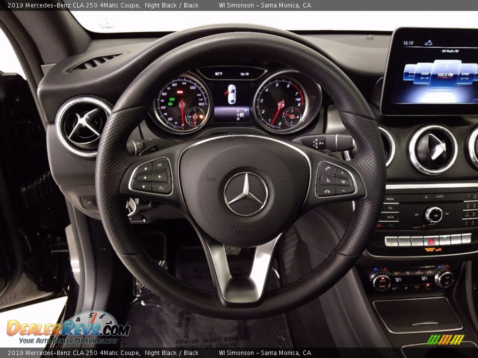 2019 Mercedes-Benz CLA 250 4Matic Coupe Night Black / Black Photo #15