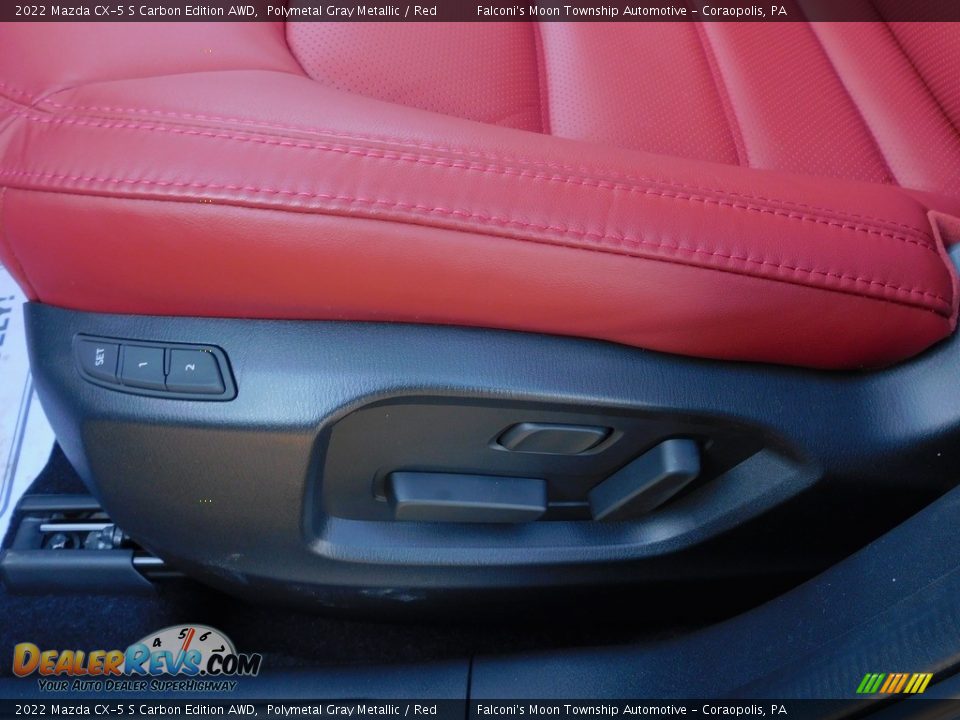 2022 Mazda CX-5 S Carbon Edition AWD Polymetal Gray Metallic / Red Photo #12