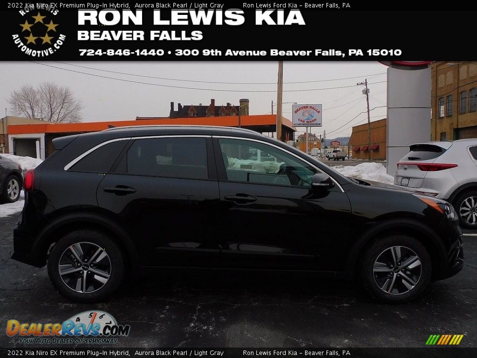 2022 Kia Niro EX Premium Plug-In Hybrid Aurora Black Pearl / Light Gray Photo #1