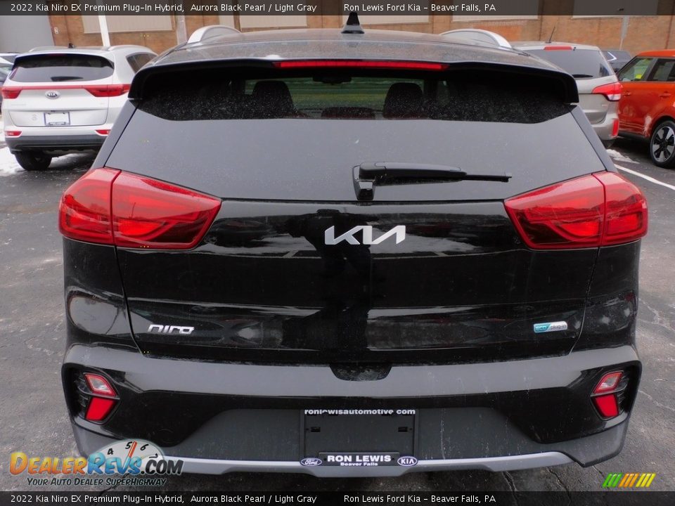 2022 Kia Niro EX Premium Plug-In Hybrid Aurora Black Pearl / Light Gray Photo #3