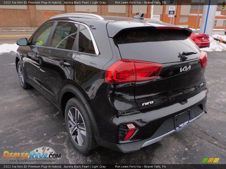 2022 Kia Niro EX Premium Plug-In Hybrid Aurora Black Pearl / Light Gray Photo #5