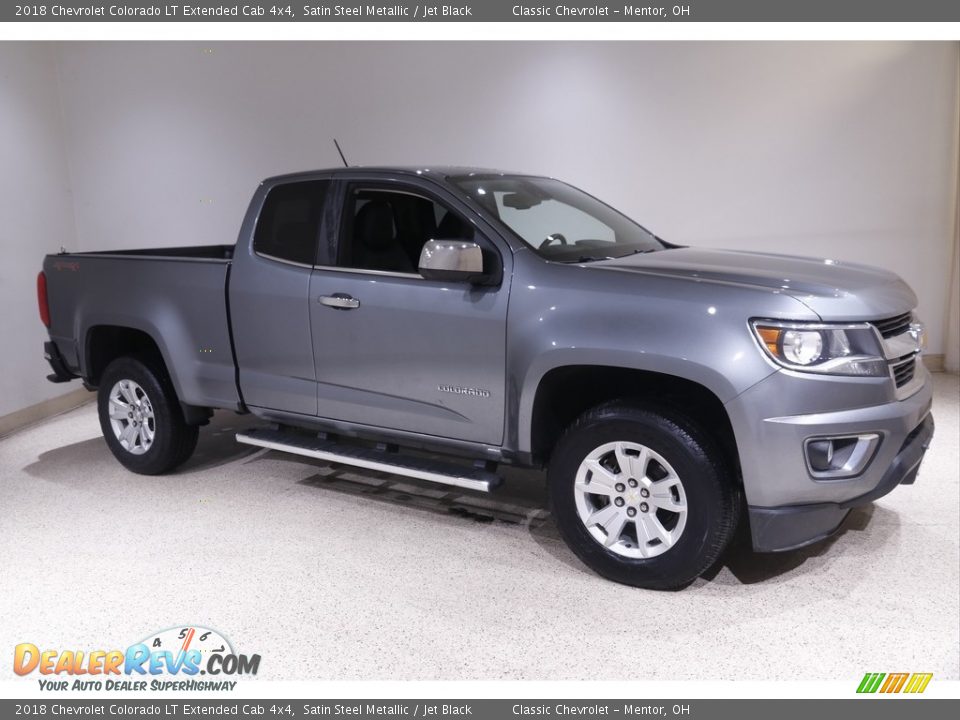 2018 Chevrolet Colorado LT Extended Cab 4x4 Satin Steel Metallic / Jet Black Photo #1