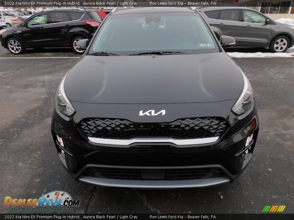 2022 Kia Niro EX Premium Plug-In Hybrid Aurora Black Pearl / Light Gray Photo #8