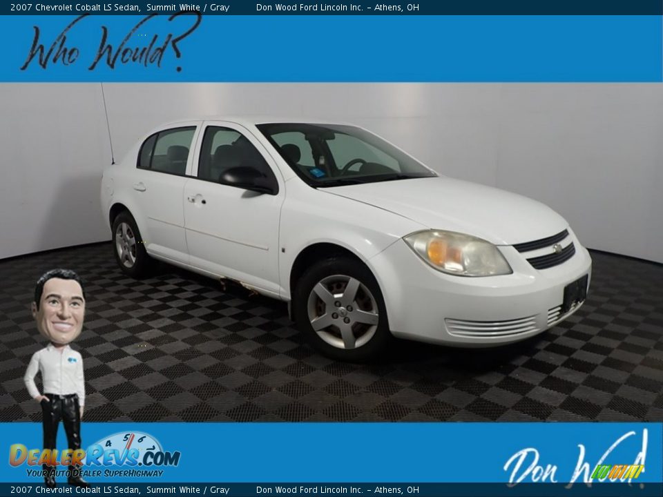 2007 Chevrolet Cobalt LS Sedan Summit White / Gray Photo #1