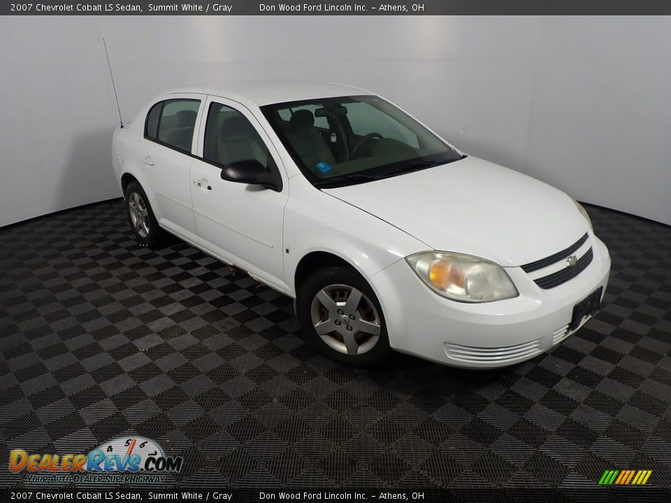2007 Chevrolet Cobalt LS Sedan Summit White / Gray Photo #2