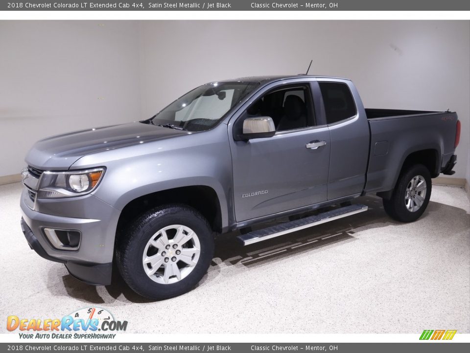 2018 Chevrolet Colorado LT Extended Cab 4x4 Satin Steel Metallic / Jet Black Photo #3