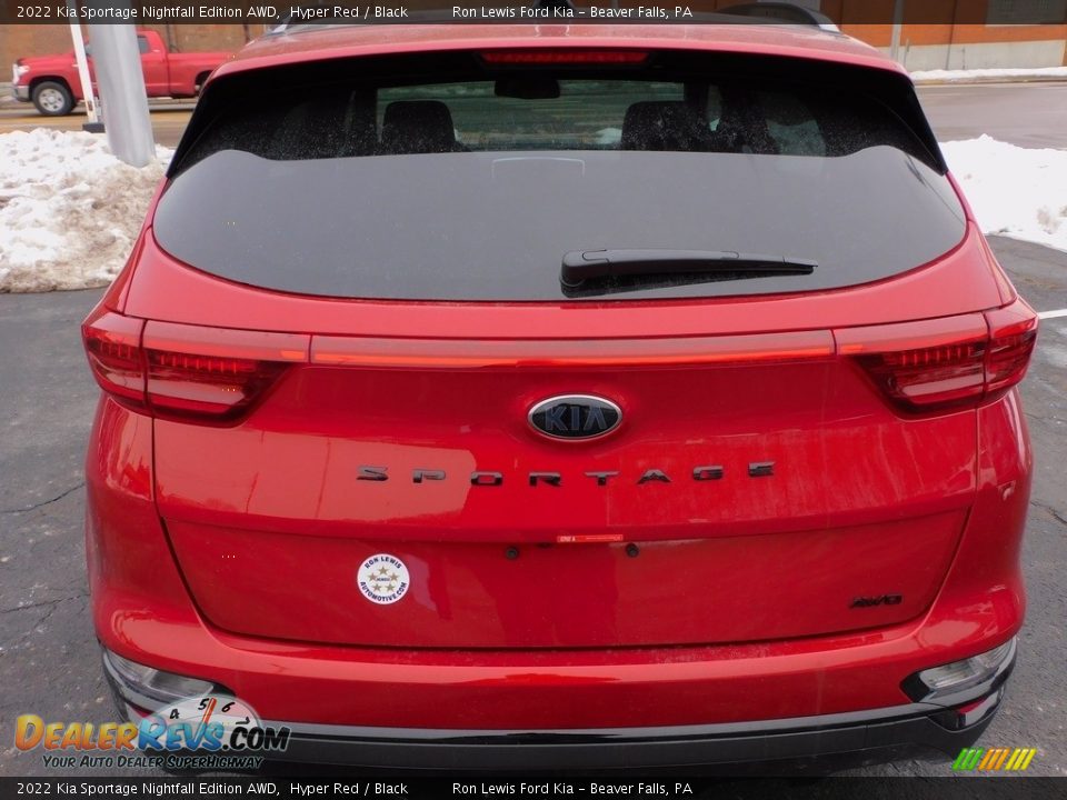 2022 Kia Sportage Nightfall Edition AWD Hyper Red / Black Photo #3