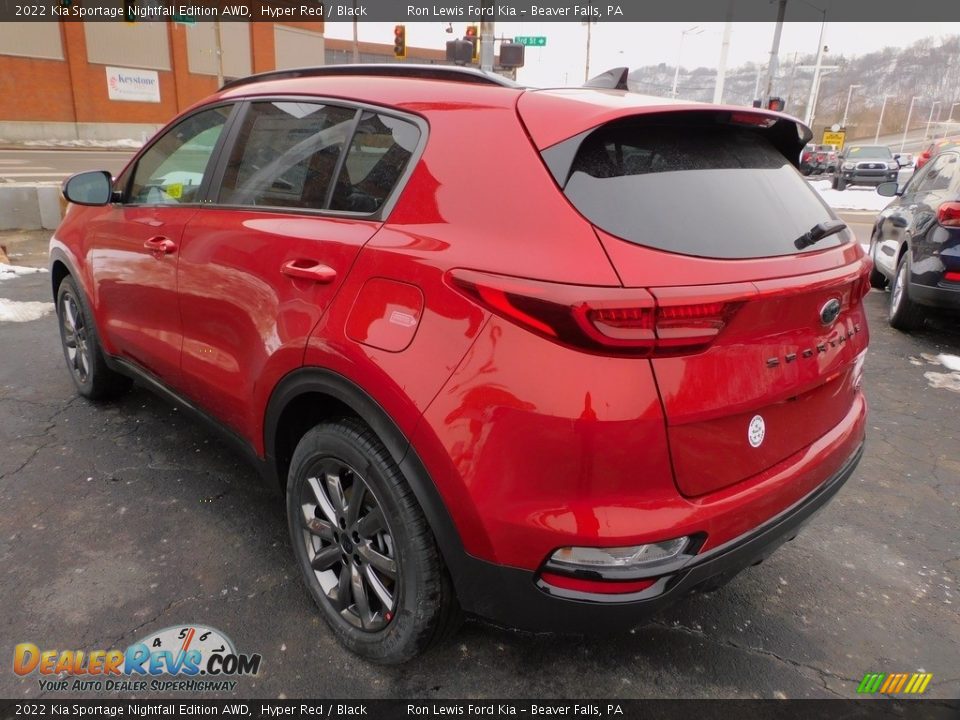 2022 Kia Sportage Nightfall Edition AWD Hyper Red / Black Photo #5